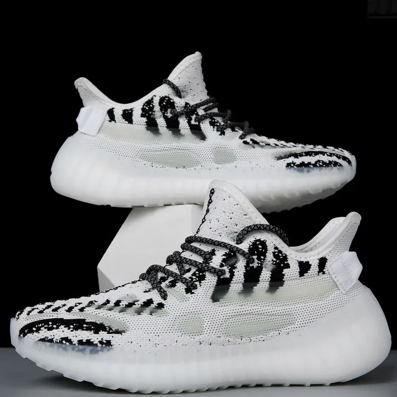 Men’s Lightweight Mesh Sneakers - Breathable Street Style Trainers, Trendy Platform Walking & Running Shoes