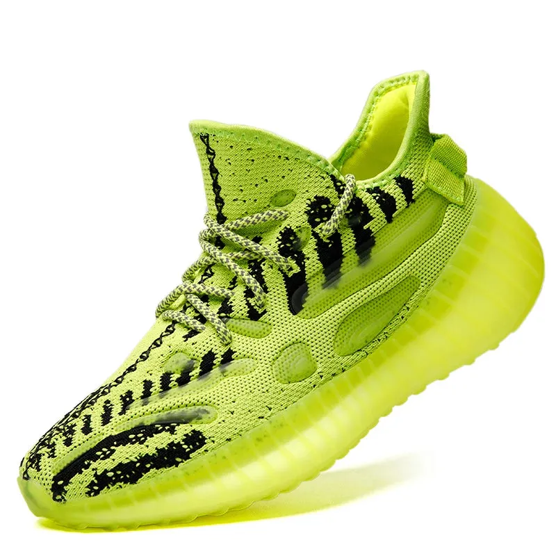 Men’s Lightweight Mesh Sneakers - Breathable Street Style Trainers, Trendy Platform Walking & Running Shoes