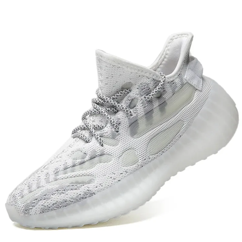 Men’s Lightweight Mesh Sneakers - Breathable Street Style Trainers, Trendy Platform Walking & Running Shoes