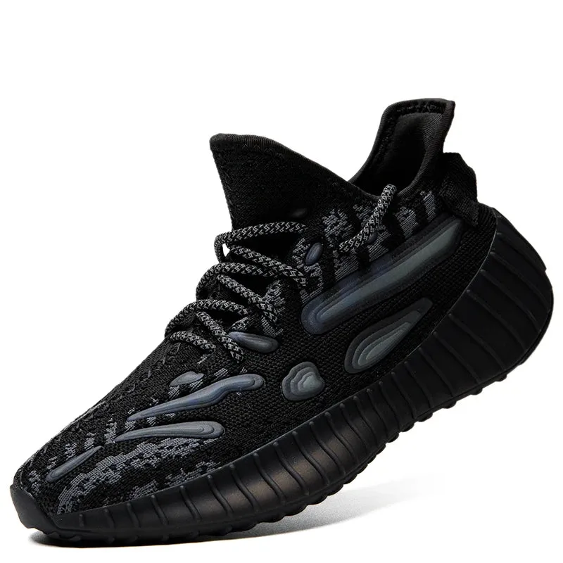 Men’s Lightweight Mesh Sneakers - Breathable Street Style Trainers, Trendy Platform Walking & Running Shoes