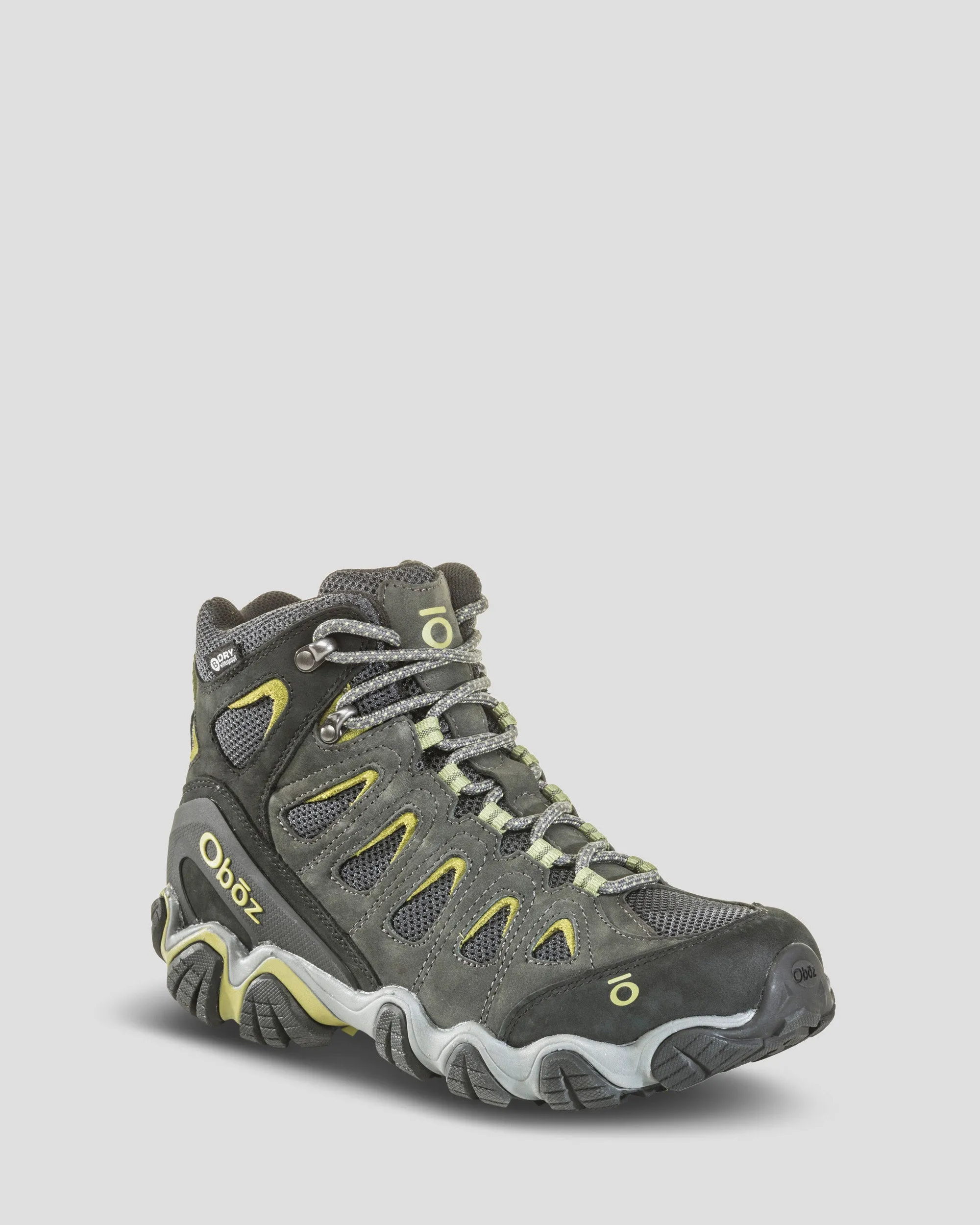 Men's Oboz Sawtooth II Mid Waterproof Hiking Boots - Dark Shadow/Woodbine Green