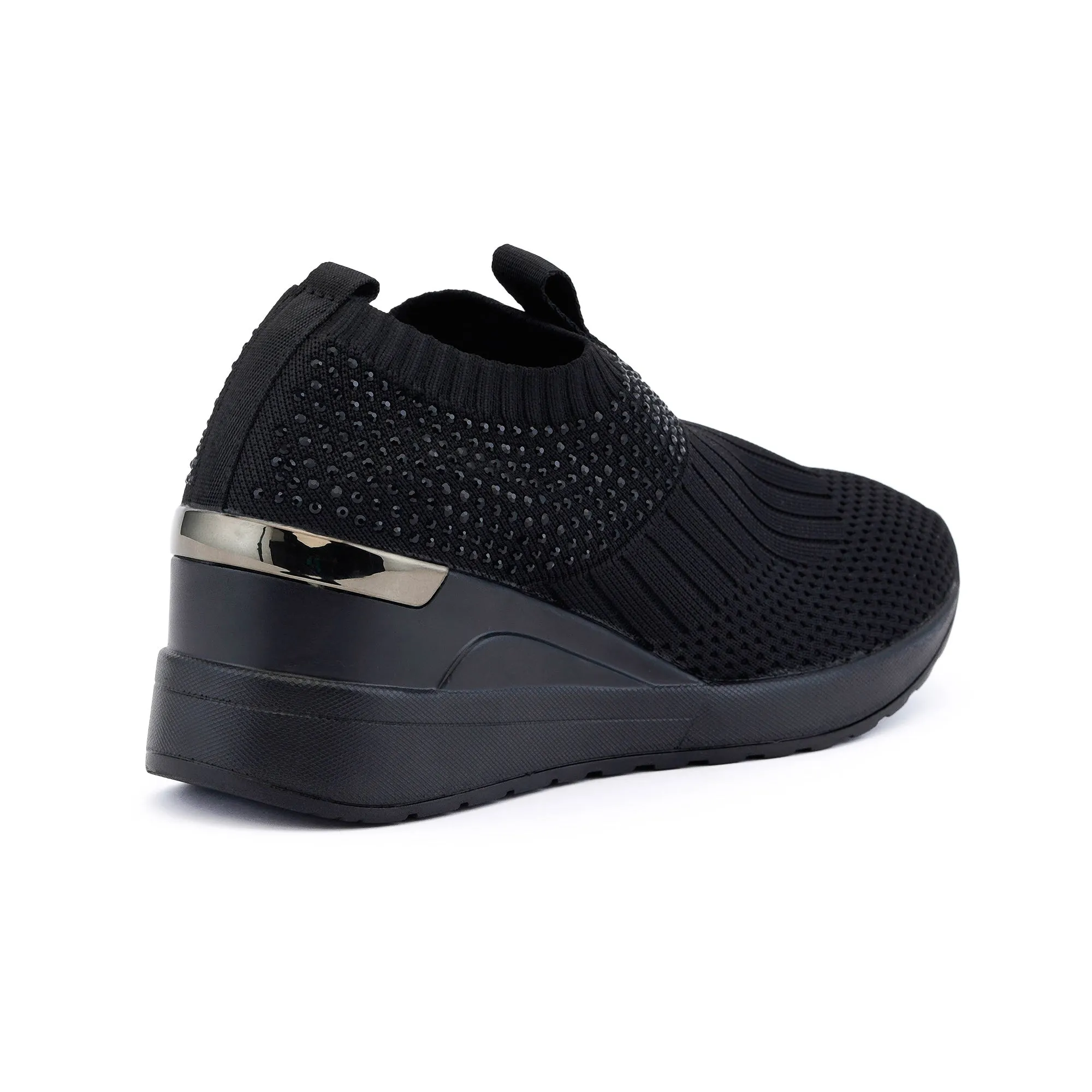 Milan Black Strass Sneakers