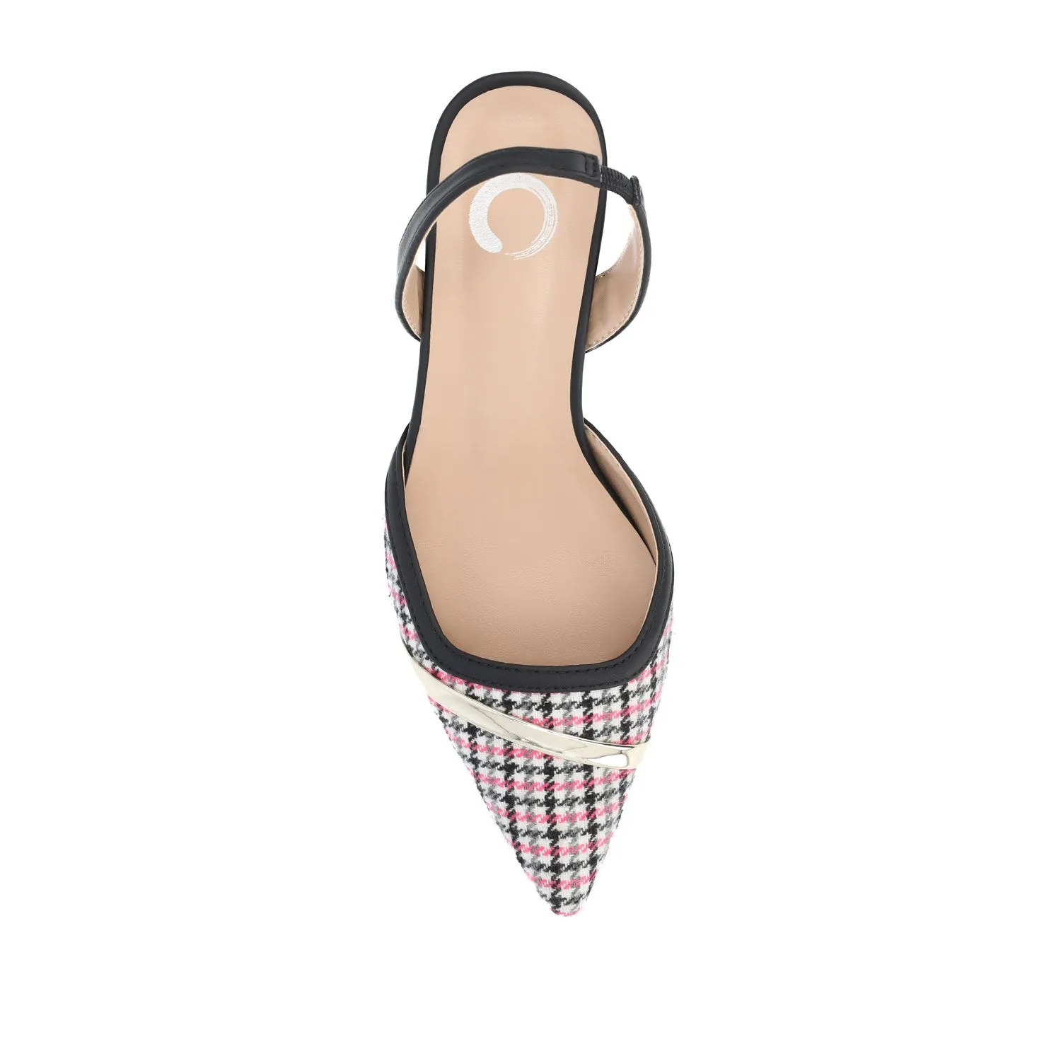 NELLIA SLINGBACK KITTEN HEELS IN TWEED