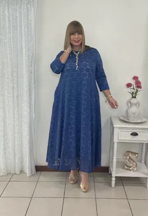 Plus Lace Maxi Dress