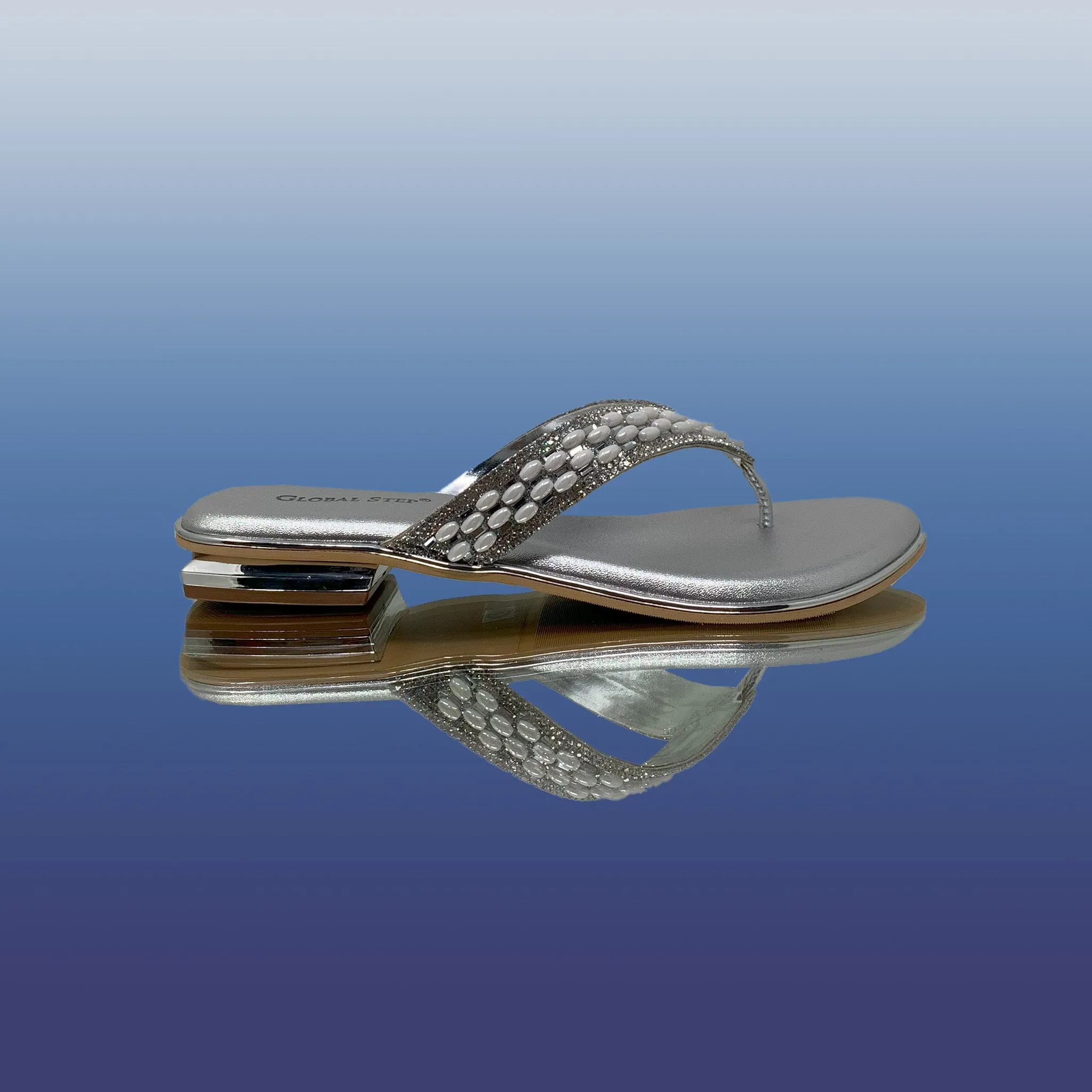 Rhinestone Beaded Sandals