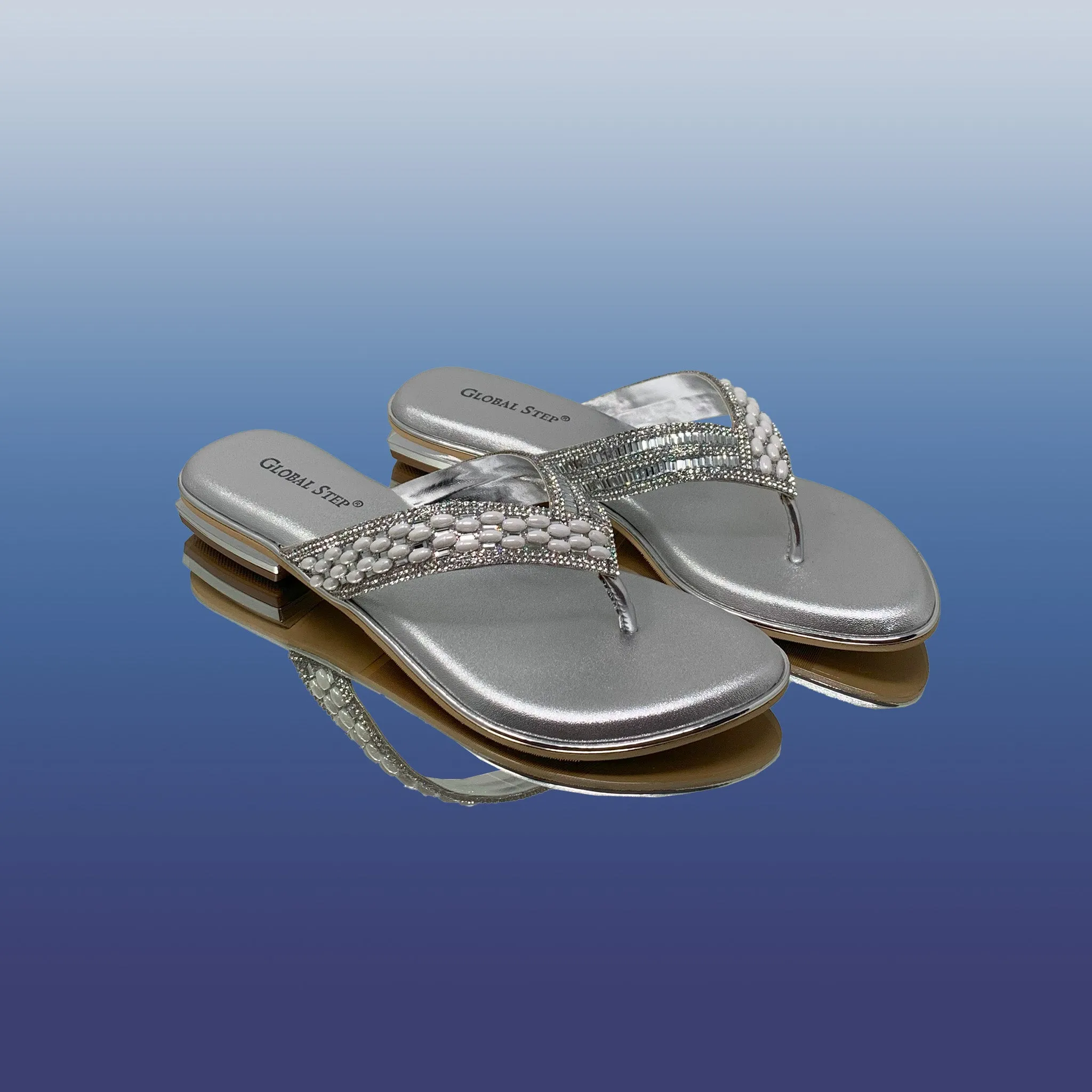 Rhinestone Beaded Sandals