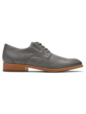 Rockport Men's Total Motion Office Plain Toe Oxford Steel Grey CI4260