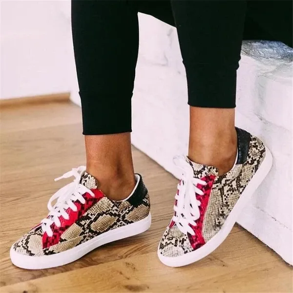Snakeskin Pattern Sneakers