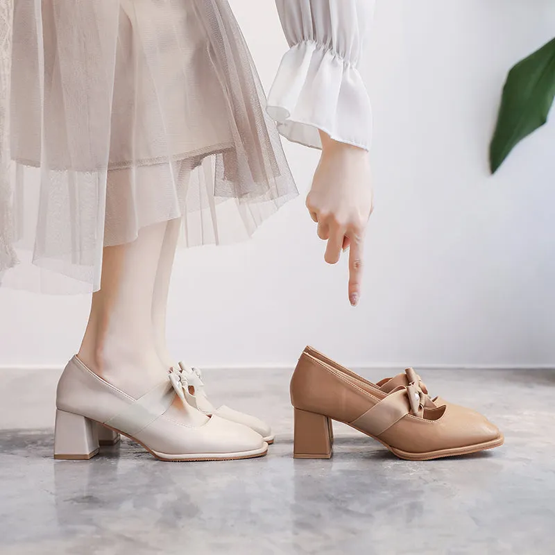 Solid Color Gentle Shoes