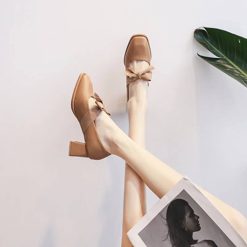 Solid Color Gentle Shoes
