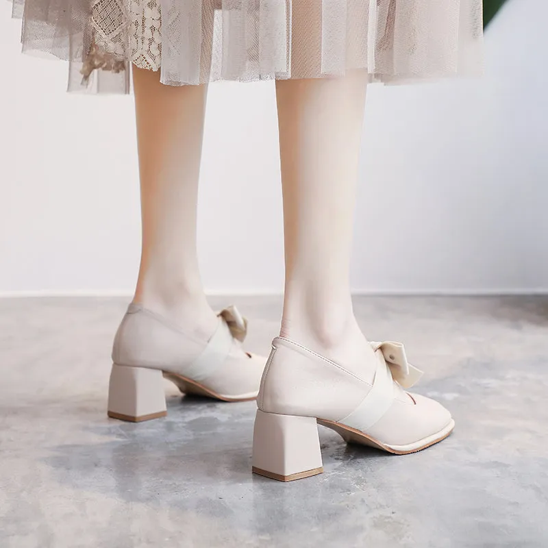 Solid Color Gentle Shoes