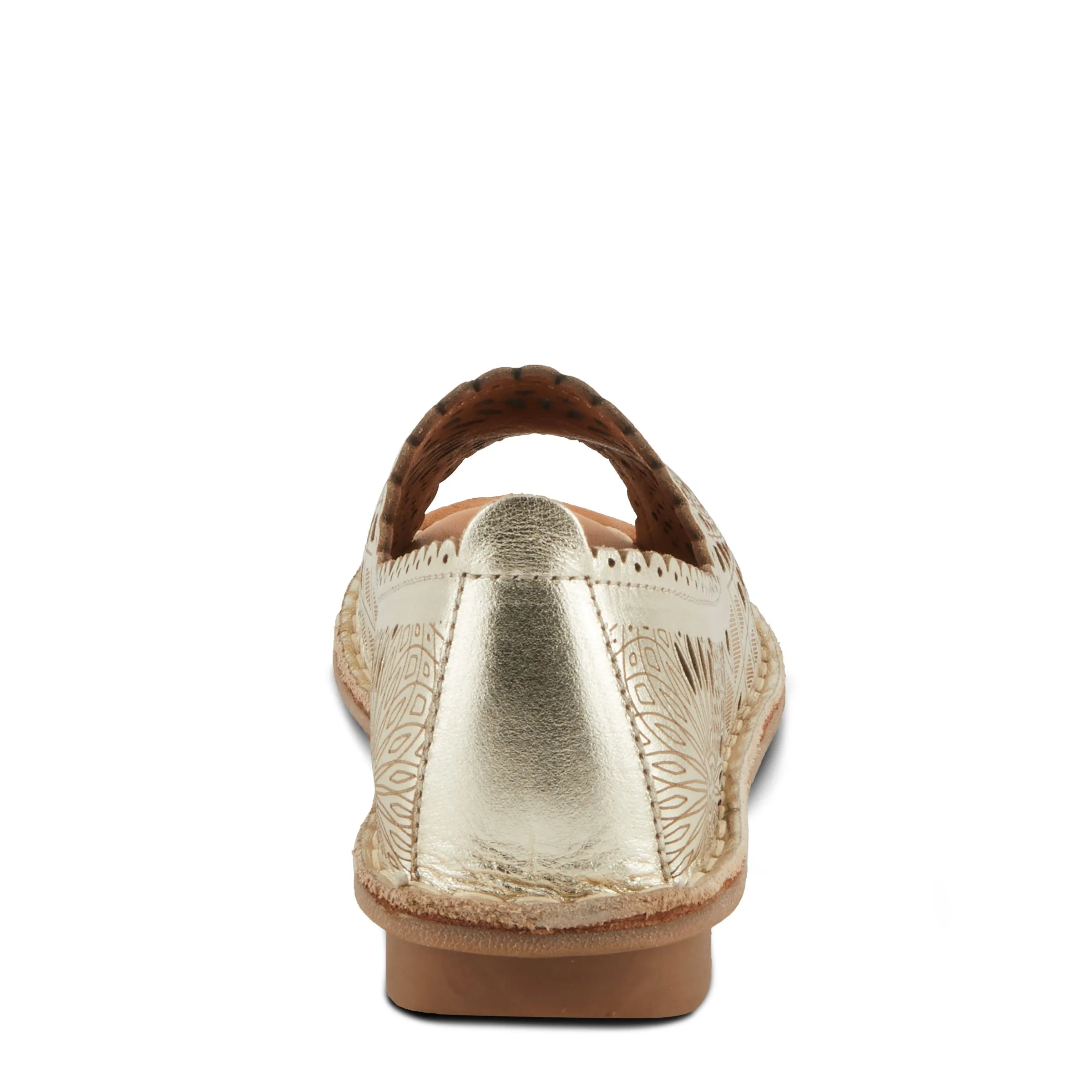 Spring Step Shoes Brandal Women’s Leather Peep Toe Flats