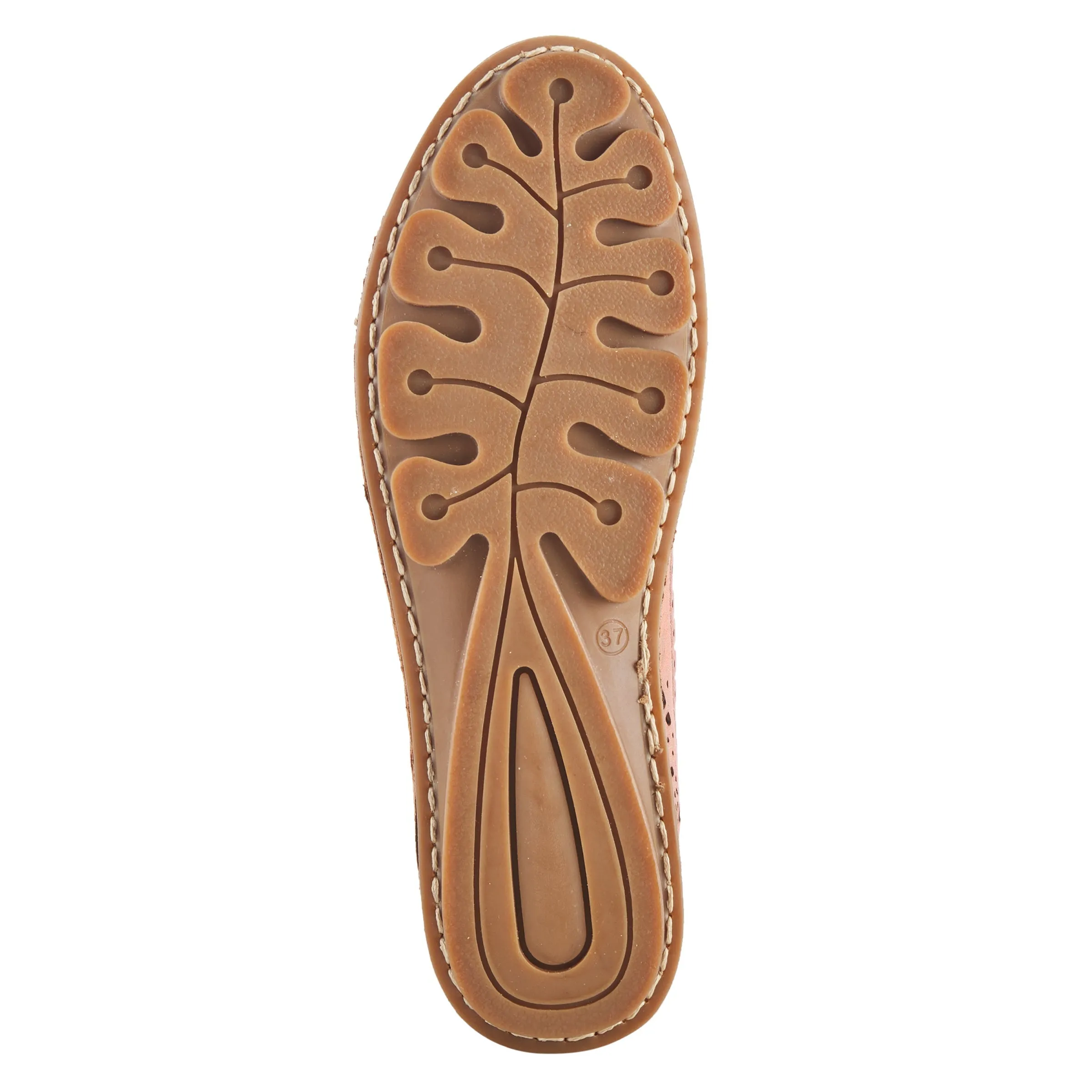 Spring Step Shoes Brandal Women’s Leather Peep Toe Flats