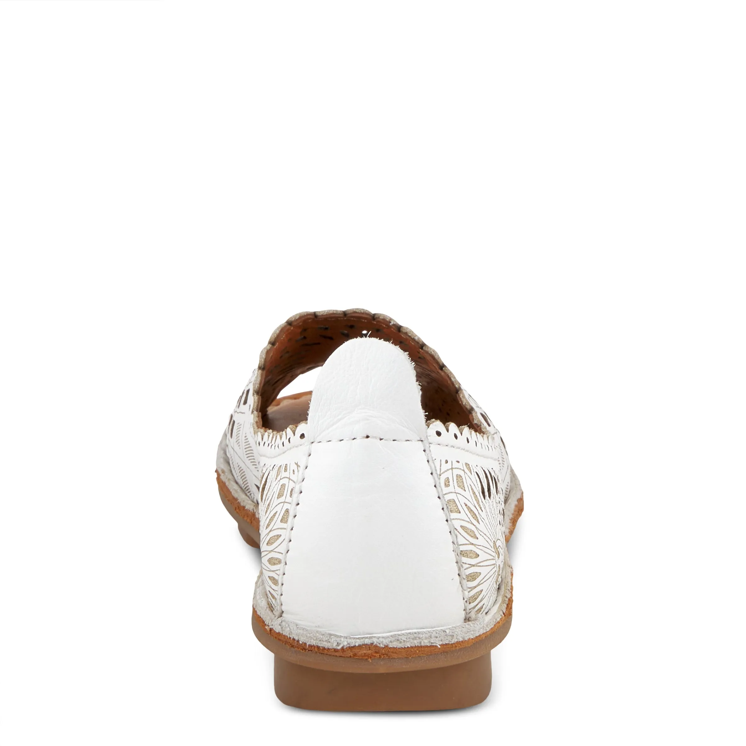 Spring Step Shoes Brandal Women’s Leather Peep Toe Flats