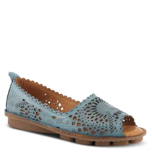 Spring Step Shoes Brandal Women’s Leather Peep Toe Flats