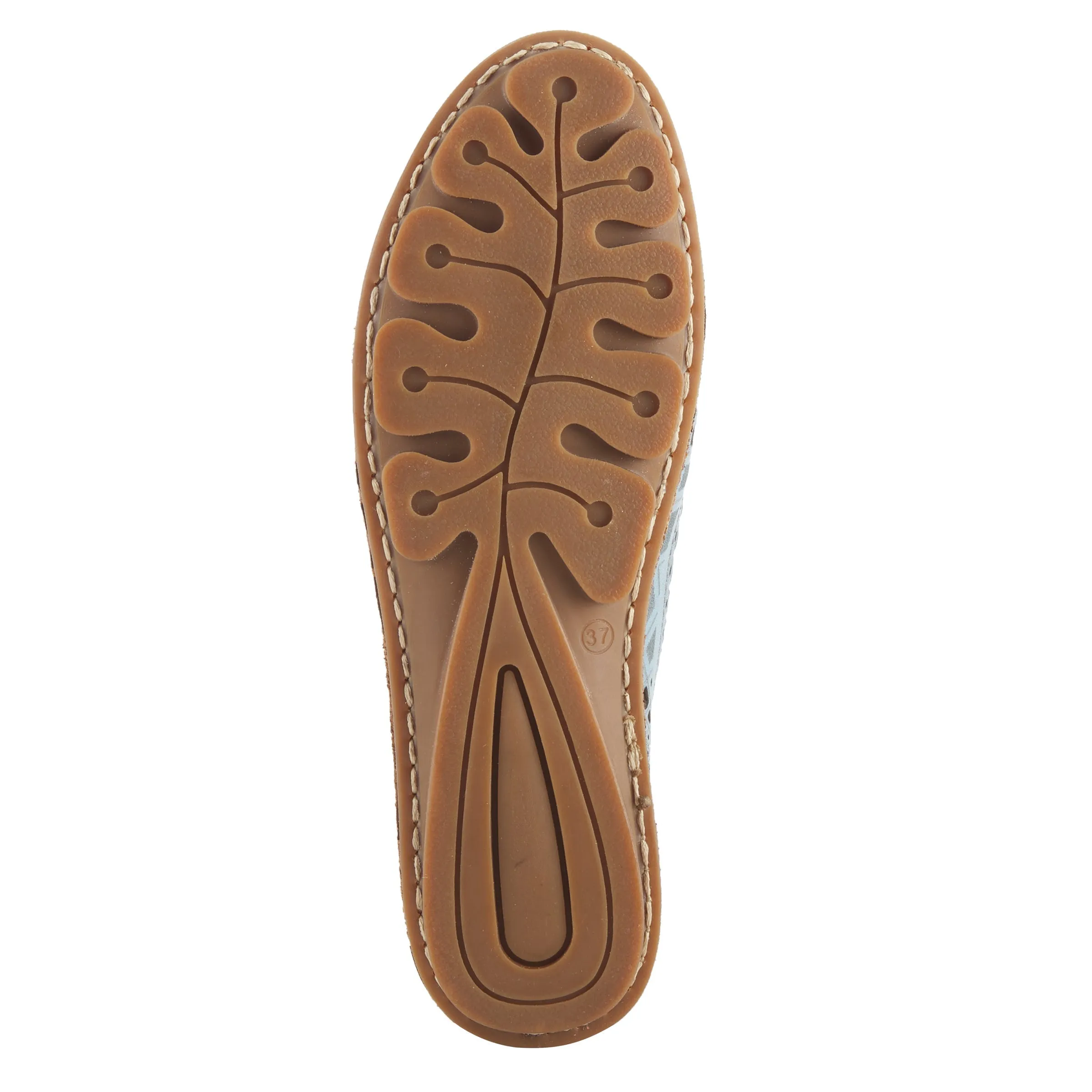 Spring Step Shoes Brandal Women’s Leather Peep Toe Flats