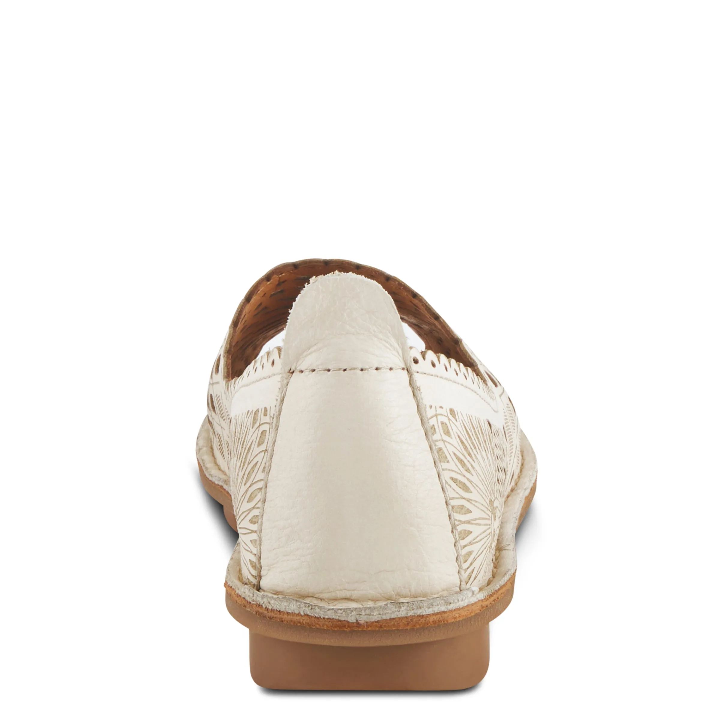 Spring Step Shoes Brandal Women’s Leather Peep Toe Flats