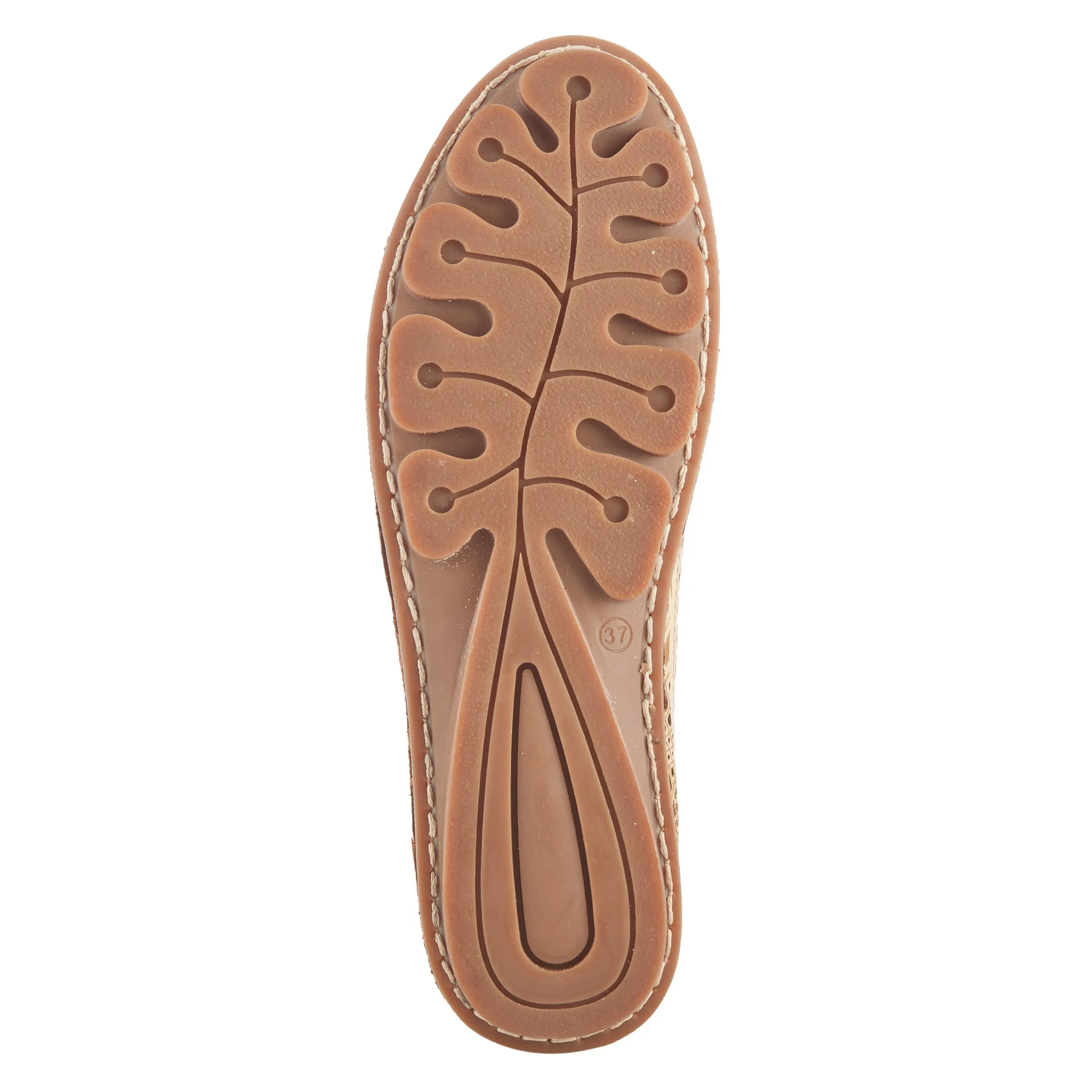Spring Step Shoes Brandal Women’s Leather Peep Toe Flats