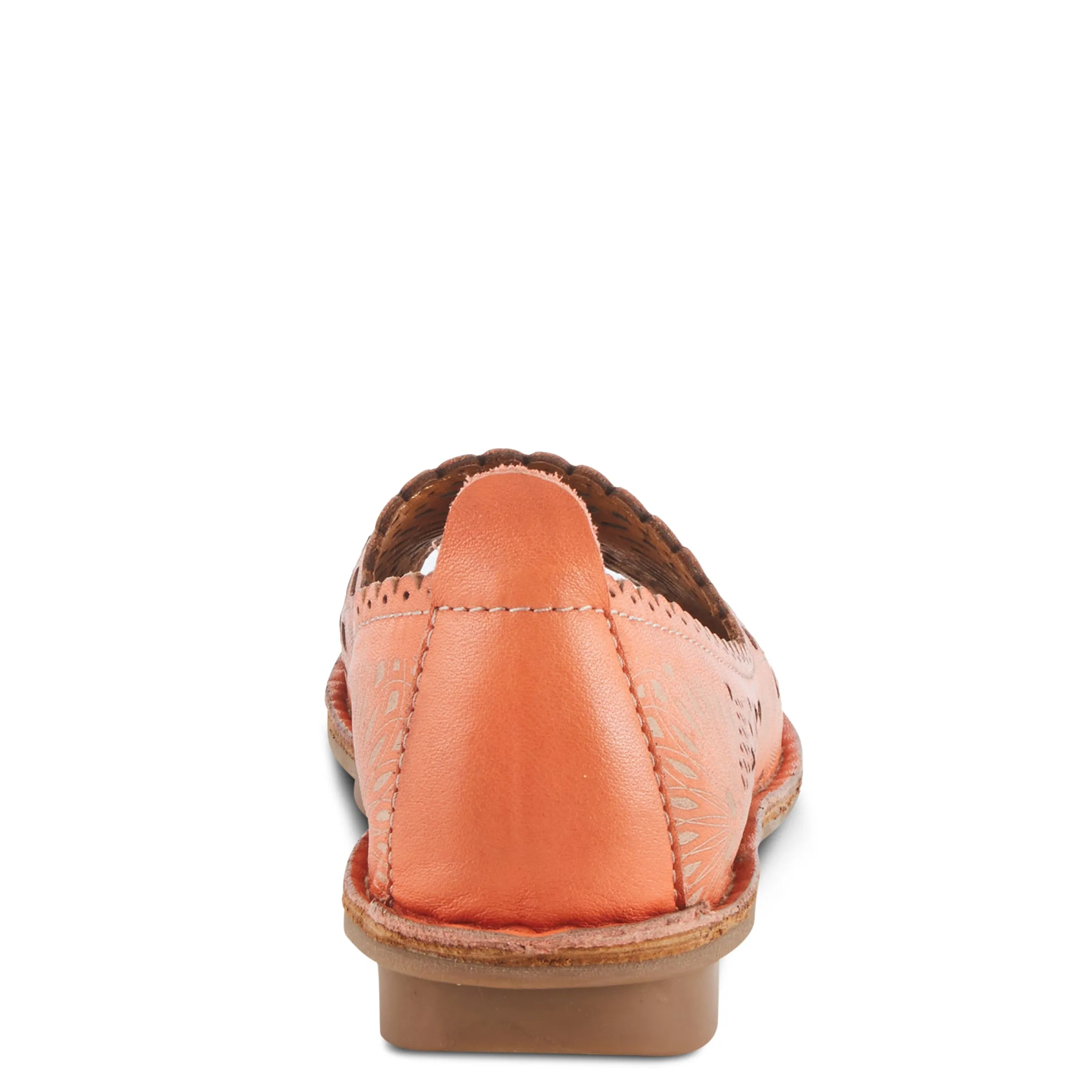 Spring Step Shoes Brandal Women’s Leather Peep Toe Flats
