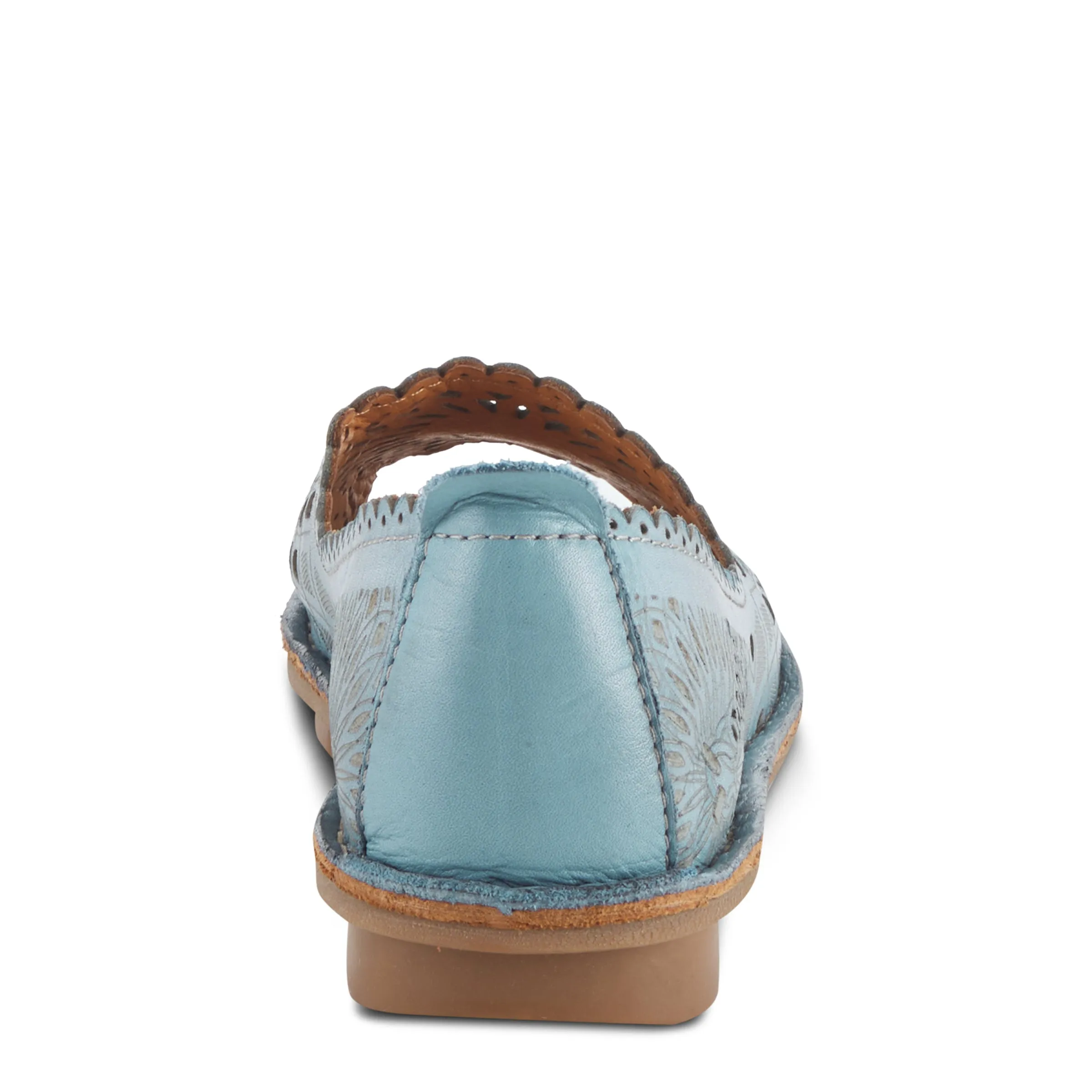 Spring Step Shoes Brandal Women’s Leather Peep Toe Flats