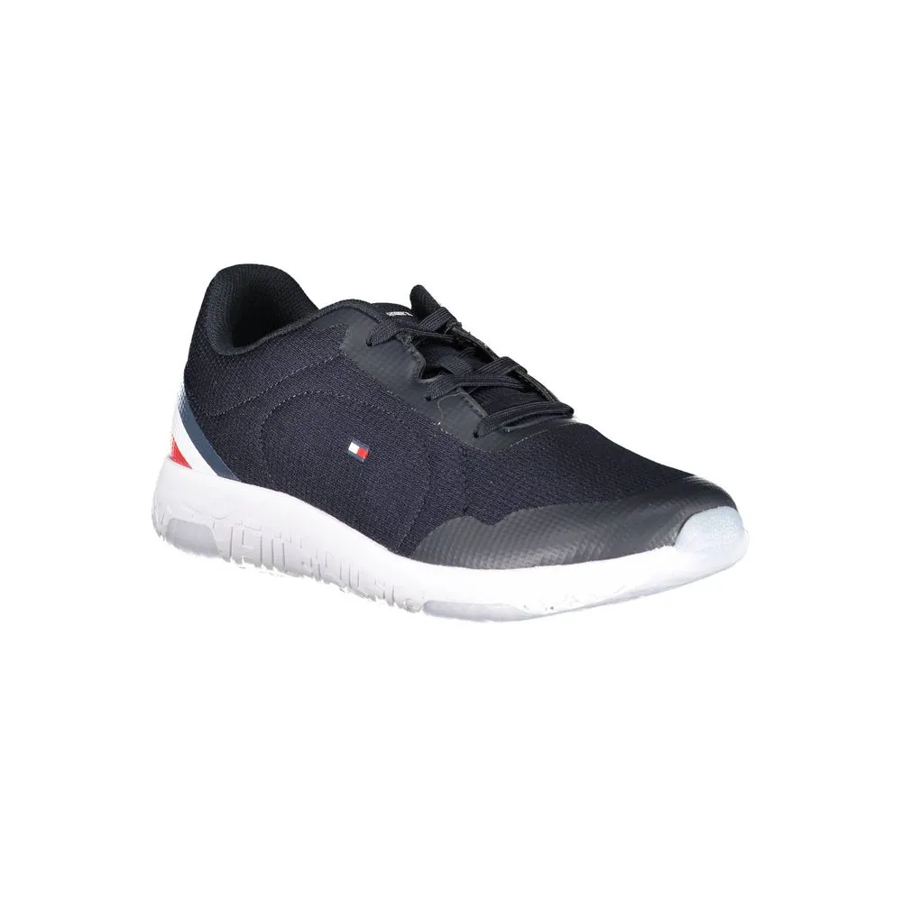 Tommy Hilfiger Sleek Blue Sneakers with Contrast Accents
