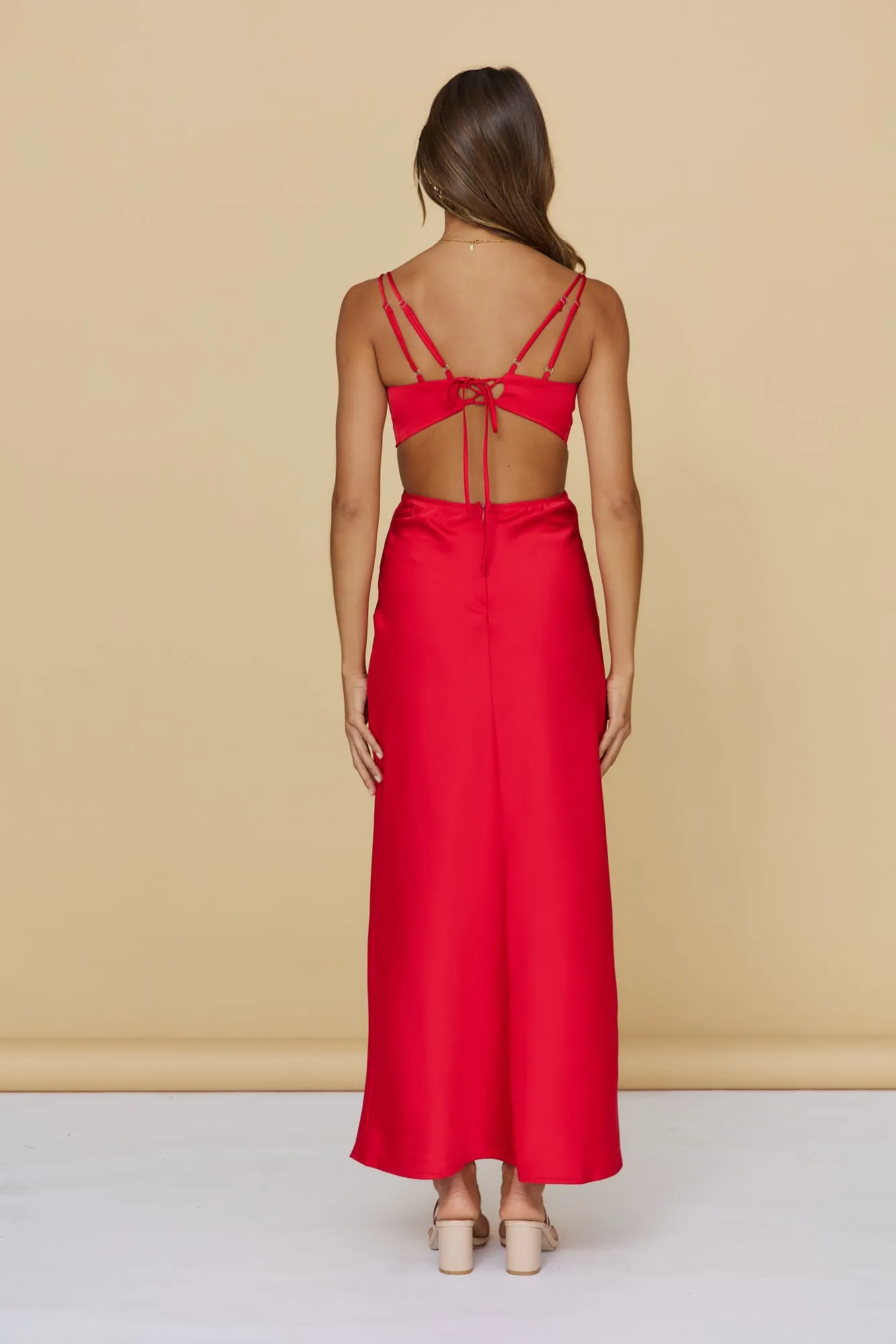 Unknown Sender Maxi Dress Red