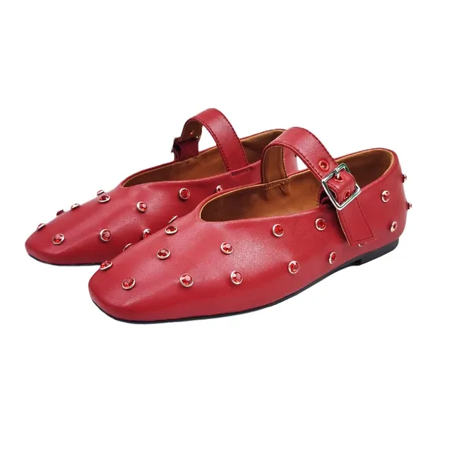 USS Shoes Josefa Women's Buckle Strap Flats