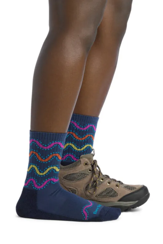 Wandering Stripe Micro Crew Hiking Socks