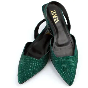 Women's Crystal Embellished Pointed Toe Gorgeous Flat Shoes-#1015 #22
