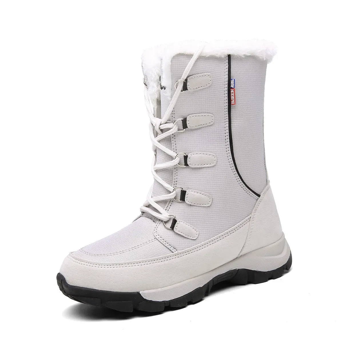 Women's pretty elegant winter thermal plush outdoor anti-skid boots