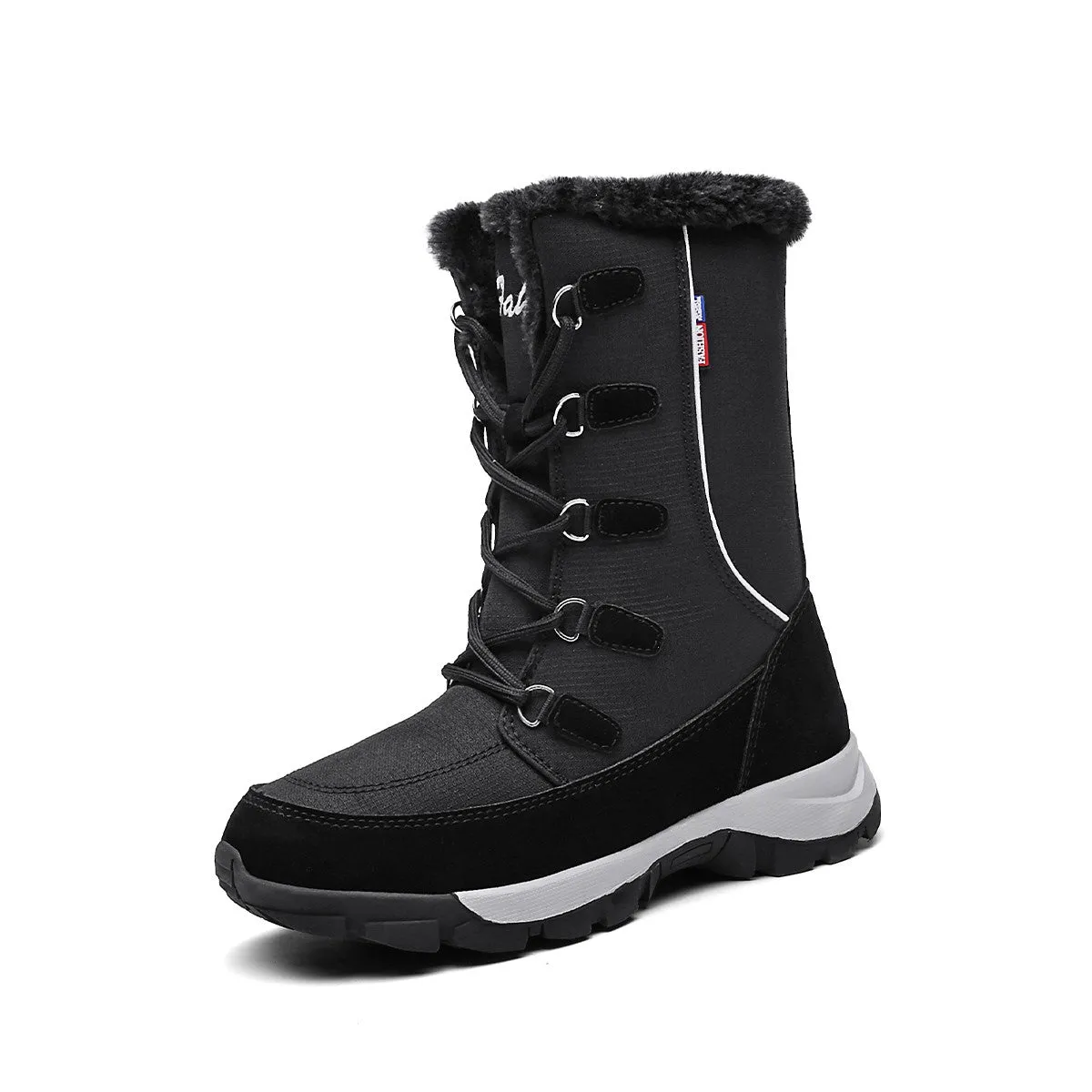 Women's pretty elegant winter thermal plush outdoor anti-skid boots